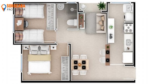 Apartamento em , Sorocaba - Apartamento Residencial Star - Foto 5